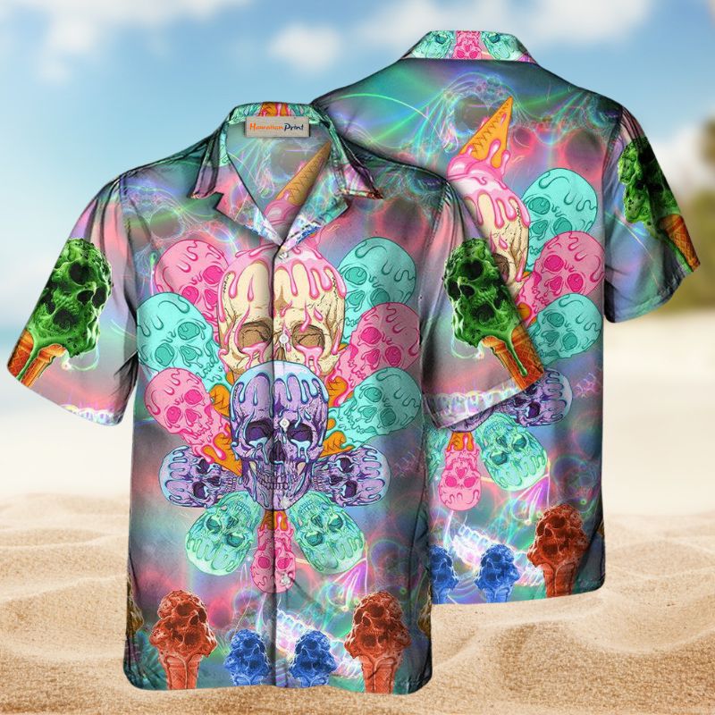 Skull Ice Cream Cooling Edition – Hawaiian Shirt