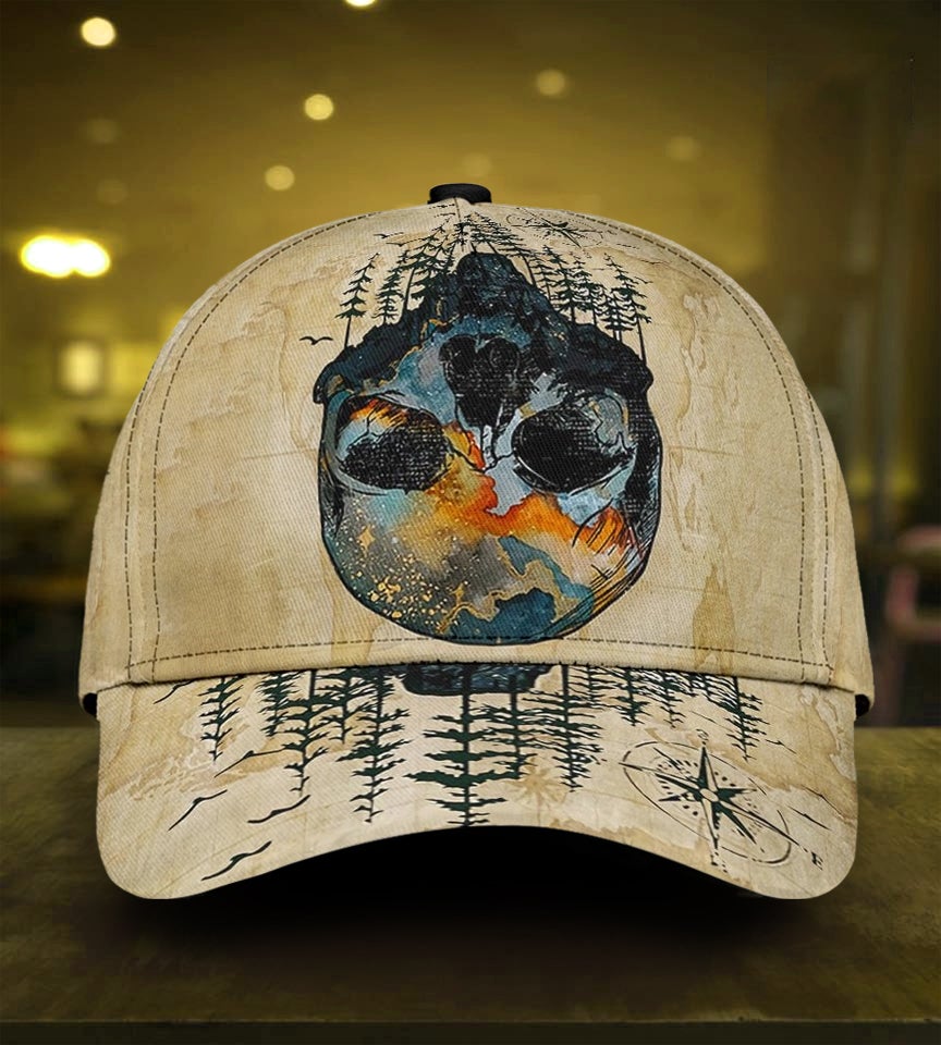 Skull Into The Forest Nature Dark Style – Classic Cap