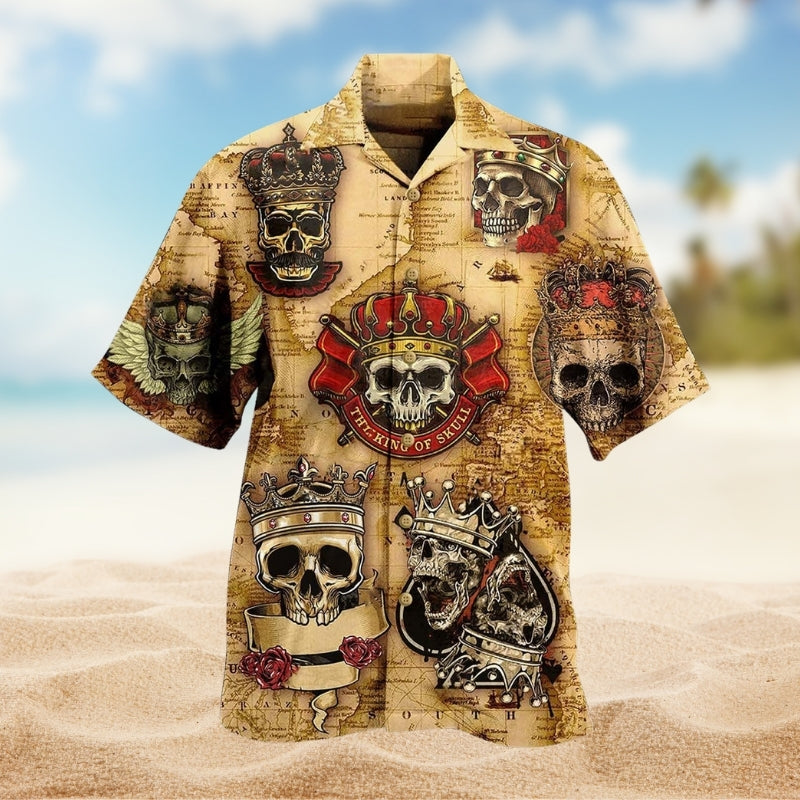 Skull King And Queen Limited Edition – Hawaiian Shirt