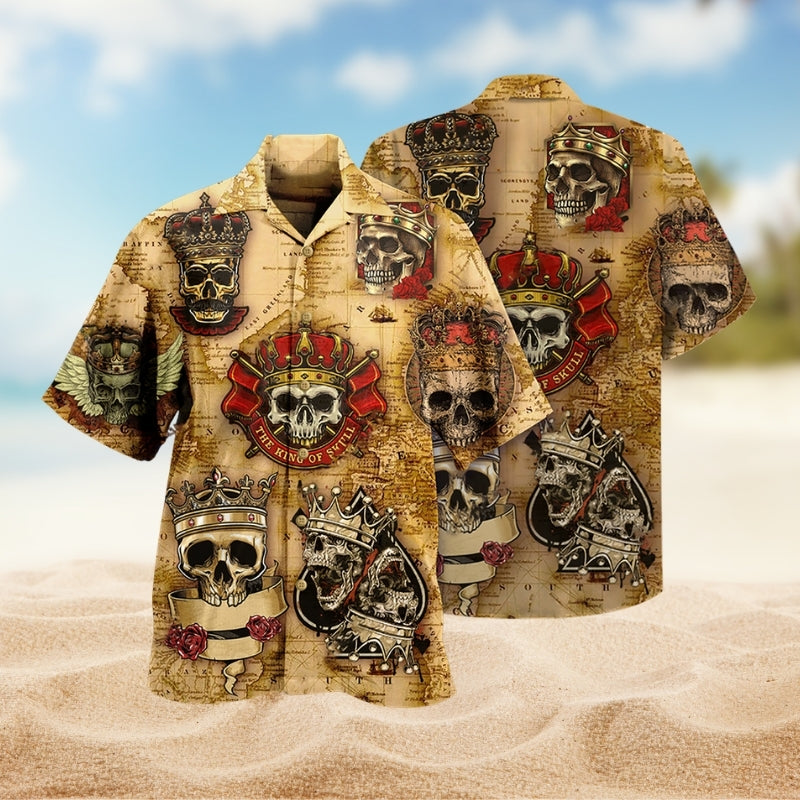 Skull King And Queen Limited Edition – Hawaiian Shirt