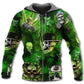 Skull Blue Smoke Artistic Style - 3D Hoodie