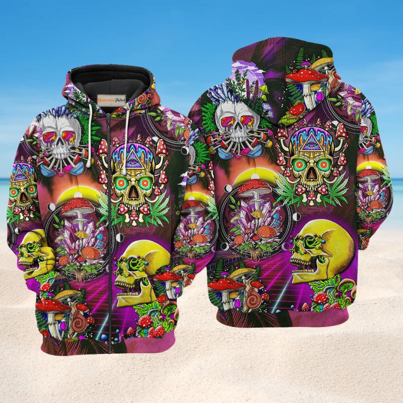 Skull Life Is A Game Art – 3D Hoodie