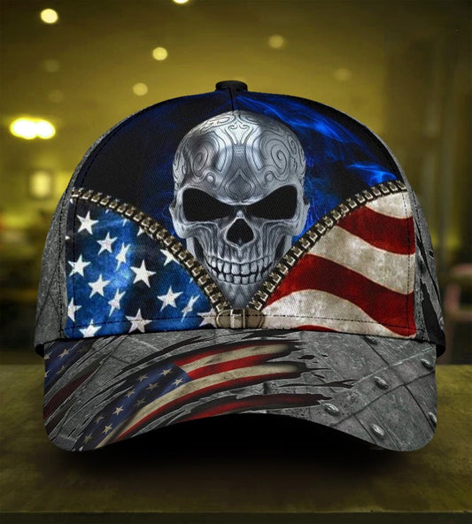 Skull Love American Patriot Style – Classic Cap