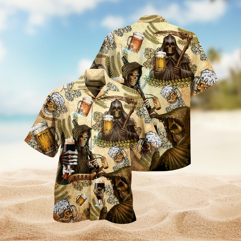 Skull Love Beer Happy Day Limited Edition – Hawaiian Shirt