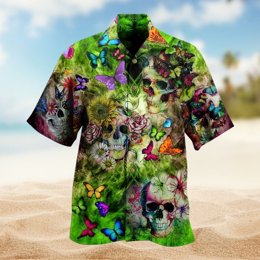Skull Love Butterfly Limited Edition – Hawaiian Shirt