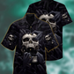 Skull Love Dark Aesthetic Style - Hawaiian Shirt
