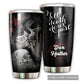 Skull Love You Till Death Couple Skull 20 Oz Tumbler