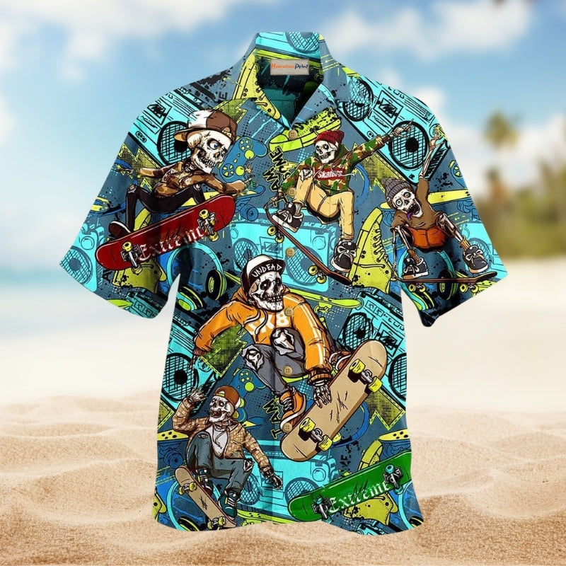 Skull Loves Skate Everyday Limited Edition – Hawaiian Shirt