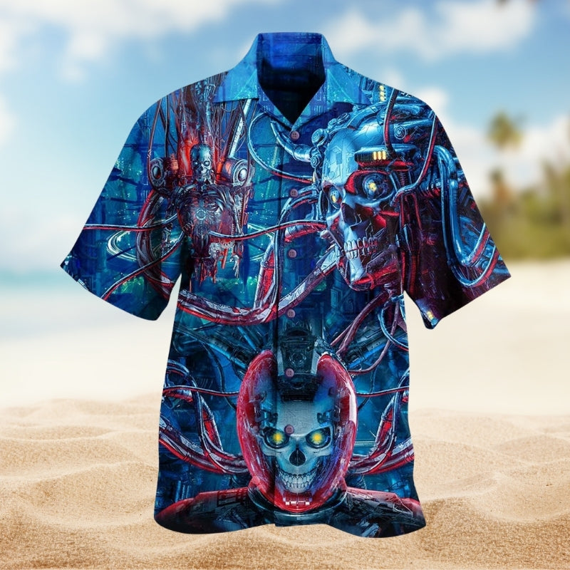 Skull Machine Style Limited Edition – Hawaiian Shirt