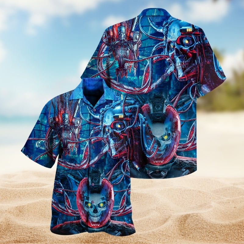 Skull Machine Style Limited Edition – Hawaiian Shirt