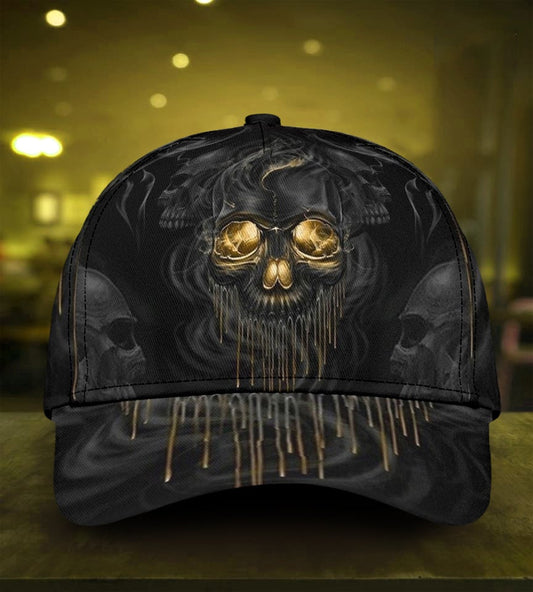 Skull Melting Dark Art Style – Classic Cap