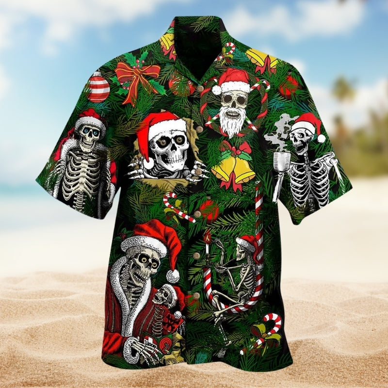 Skull Merry Christmas Happy Limited Edition – Hawaiian Shirt
