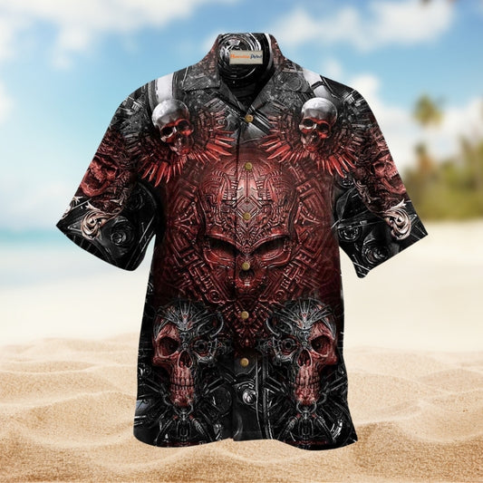 Skull Metal Style Angry Limited Edition – Hawaiian Shirt
