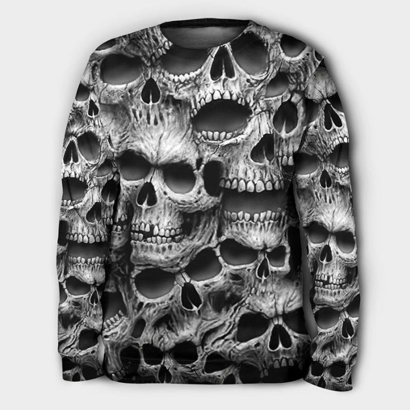 Skull No Fear No Pain Style – Sweater - Ugly Christmas Sweater