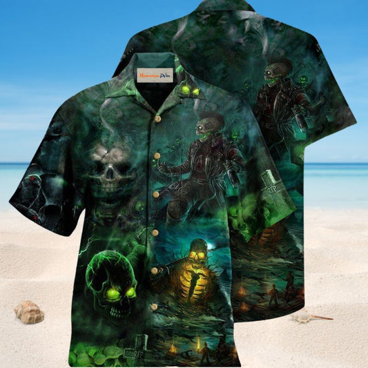 Skull No Flesh No Brain Edition – Hawaiian Shirt