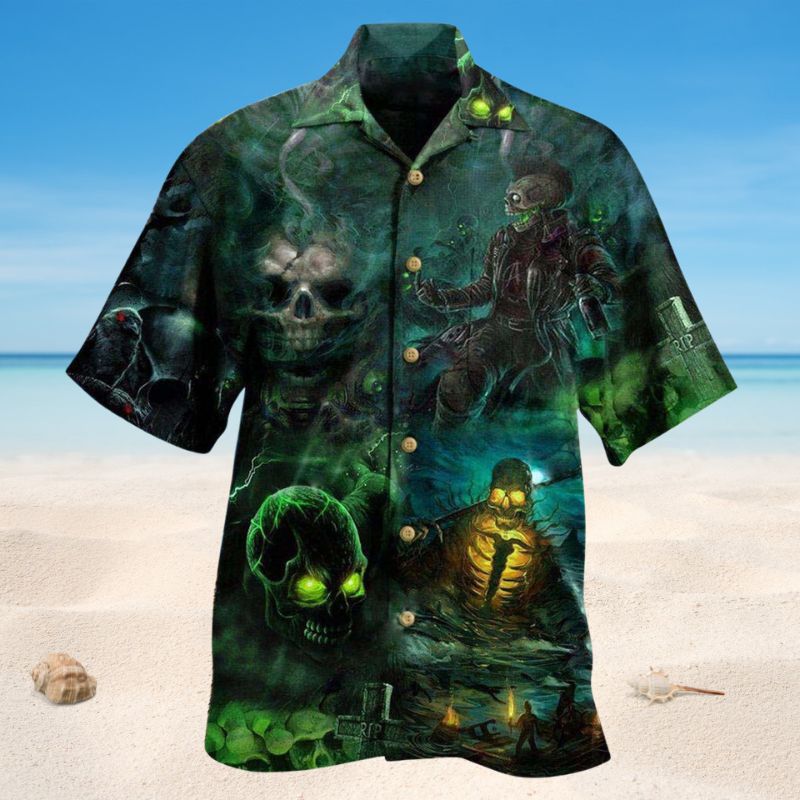 Skull No Flesh No Brain Edition – Hawaiian Shirt