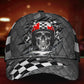 Skull Racing Crack Pattern – Classic Cap
