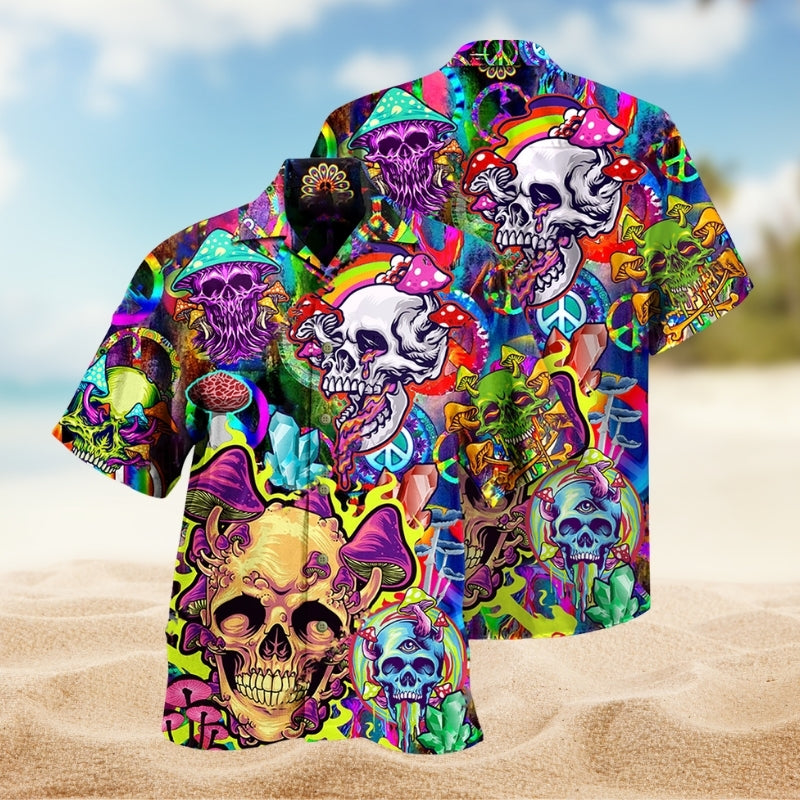 Skull Rainbow Smile Limited Edition – Hawaiian Shirt
