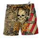 Beach Short / Adults / S Skull Real Men Smell Like Diesel Cool - Beach Short - Owls Matrix LTD