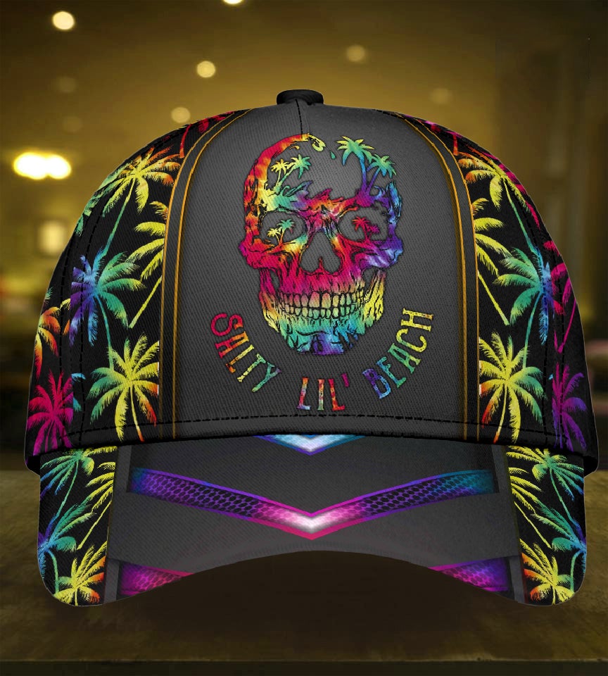 Skull Salty Beach Summer Vibes – Classic Cap