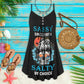 Sassy Salty Skull Style – Women's Summer Sleeveless V-Neck Camisole Dress