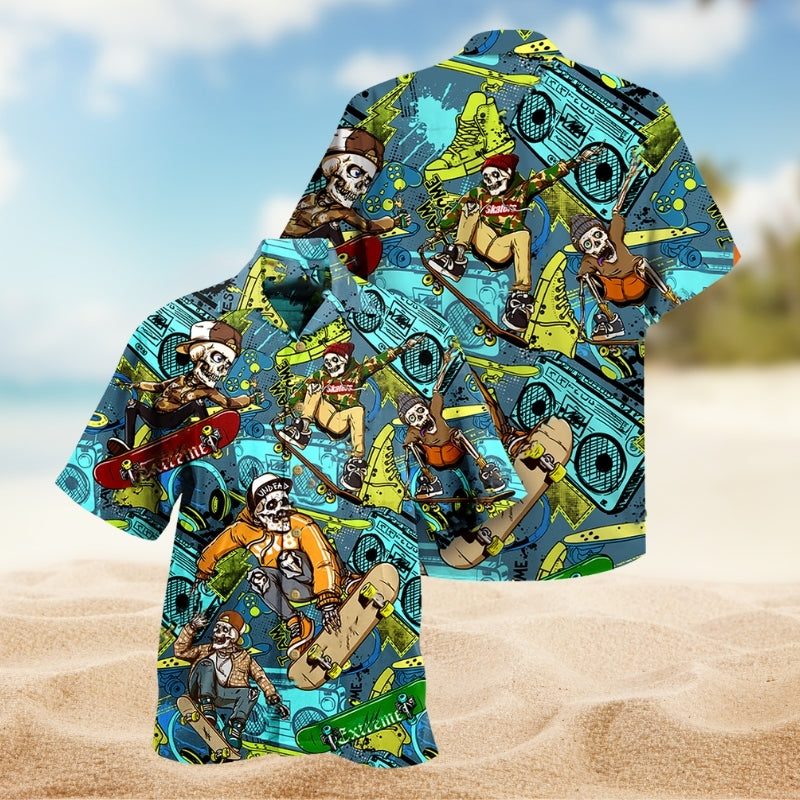 Skull Skateboard Limited Edition – Hawaiian Shirt