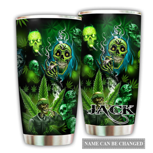 Skull High Green Personalized 20 Oz Tumbler For Travel Gifts