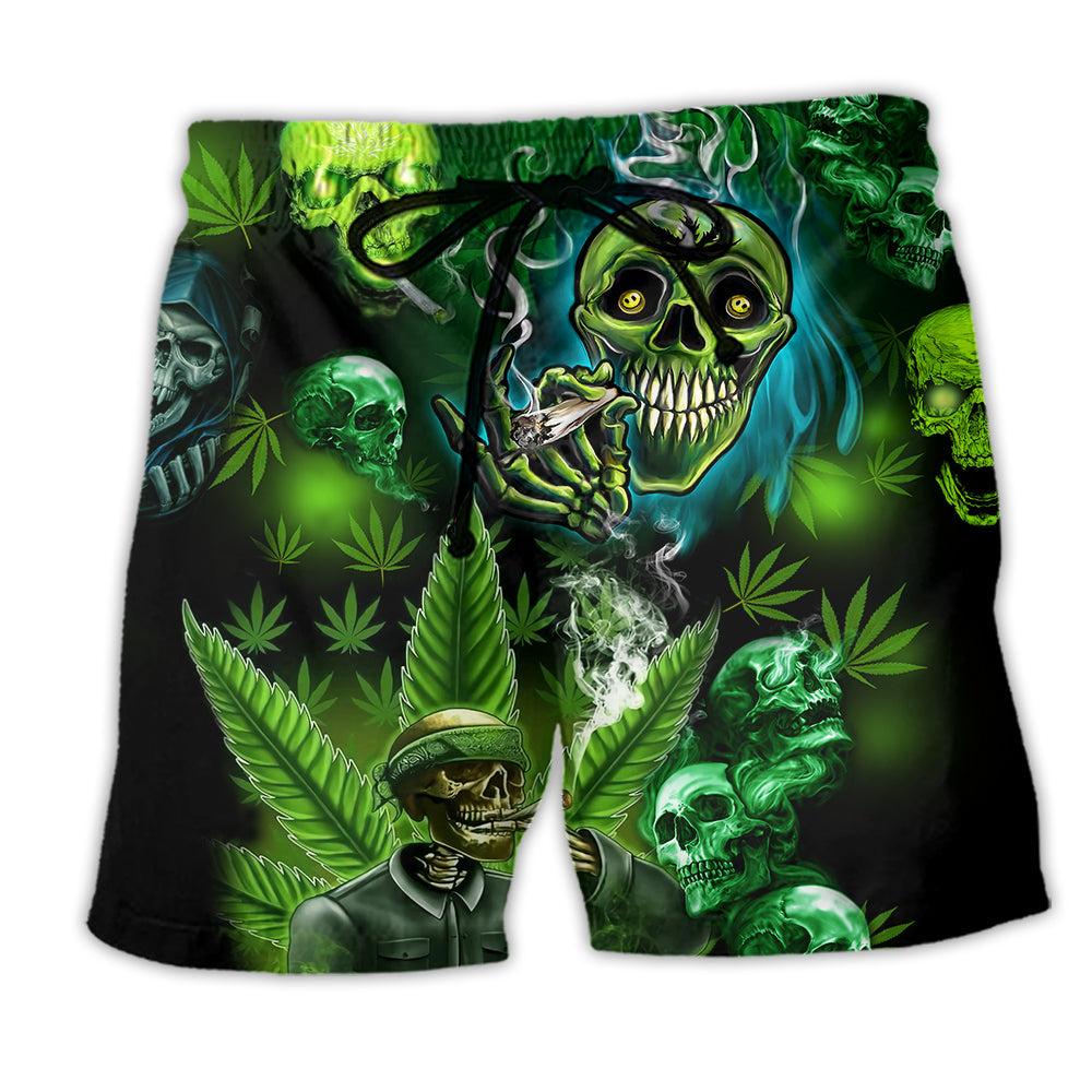 Skull Green High Style – Beach Short