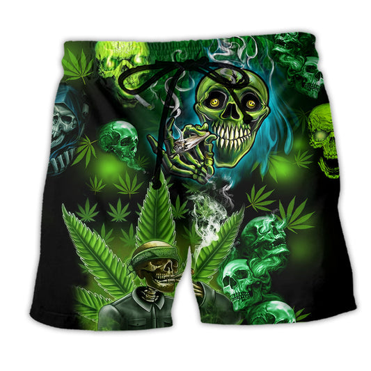 Skull Green High Style – Beach Short