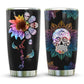 Skull Floral 20 Oz Tumbler For Office Travel