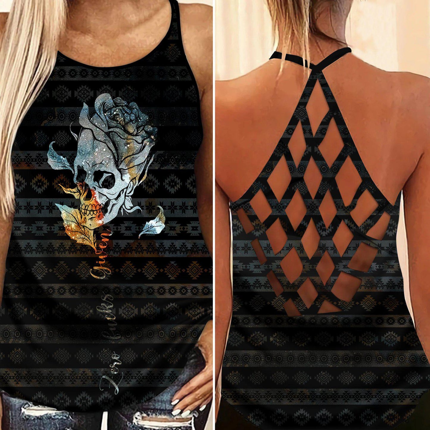 Skull Lady Style Limited Edition 3 – Hollow Tank Top