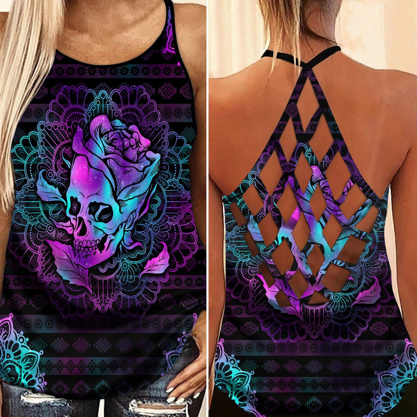Skull Lady Style Limited Edition 5 – Hollow Tank Top