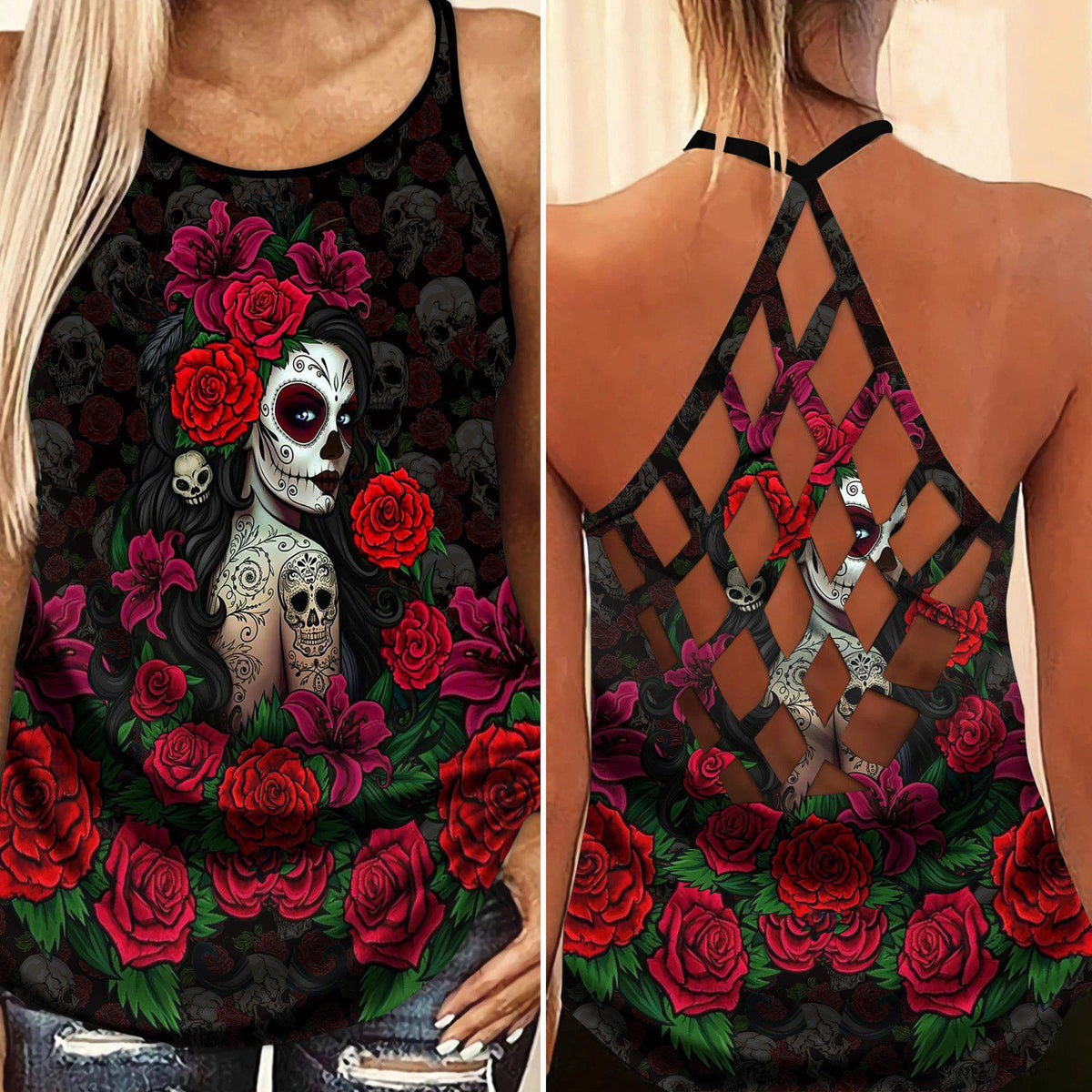 Skull Lady Style Limited Edition 6 – Hollow Tank Top