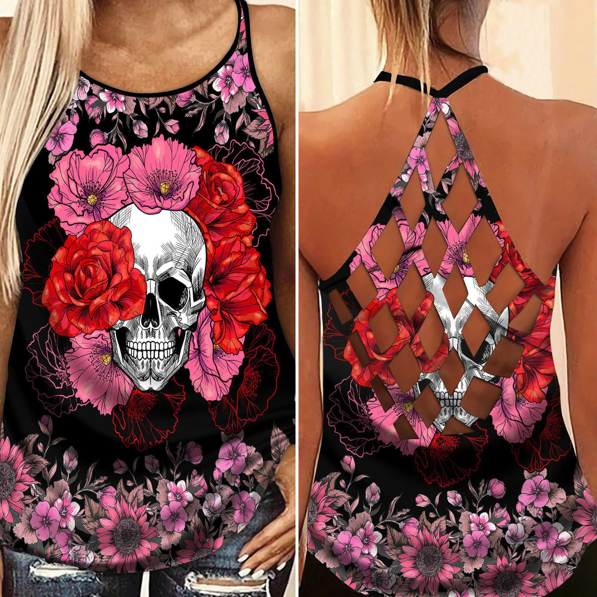 Skull Lady Style Limited Edition 9 – Hollow Tank Top