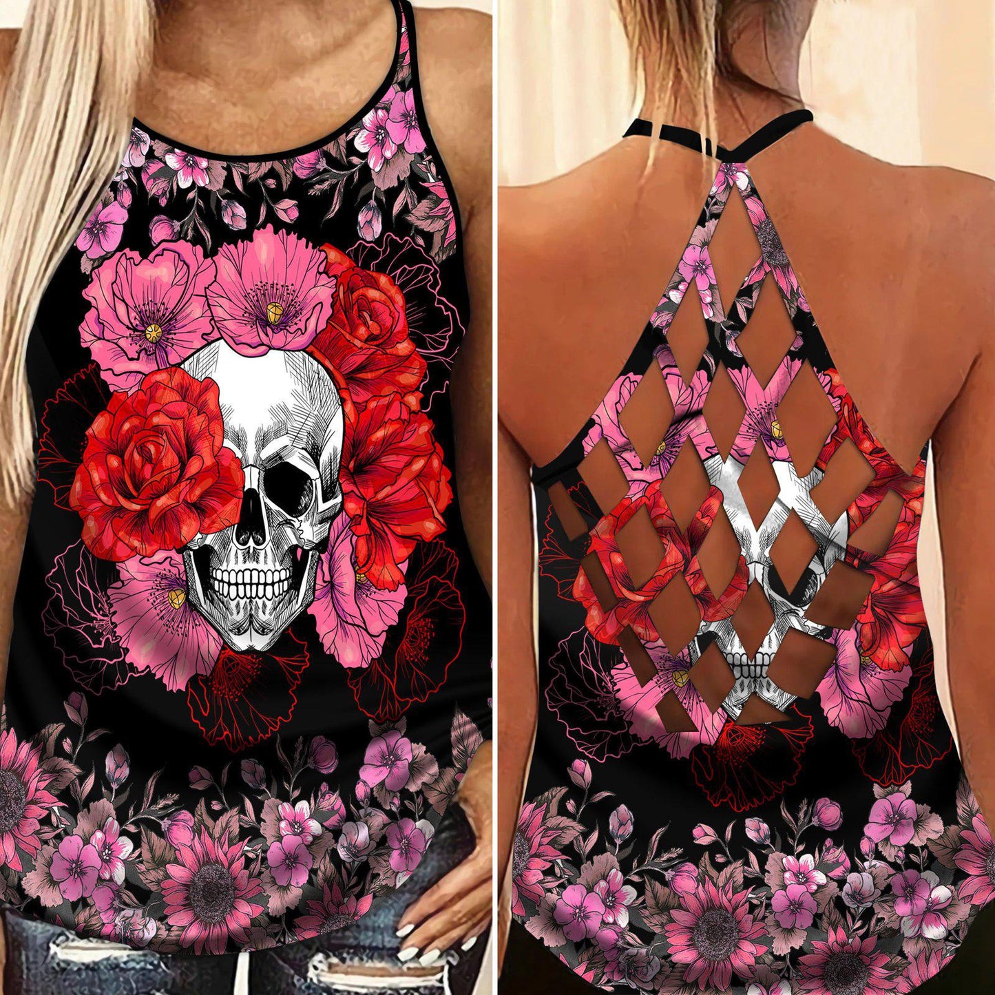Skull Lady Style Limited Edition 9 – Hollow Tank Top