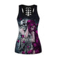 Skull Tattoo Girl Dark Ink Aesthetic Style Art - Hollow Tank Top 