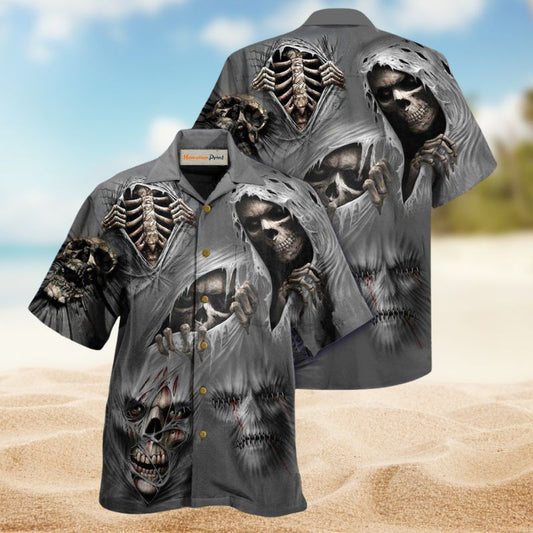 Skull What Scares You Excites Me Edition – Hawaiian Shirt