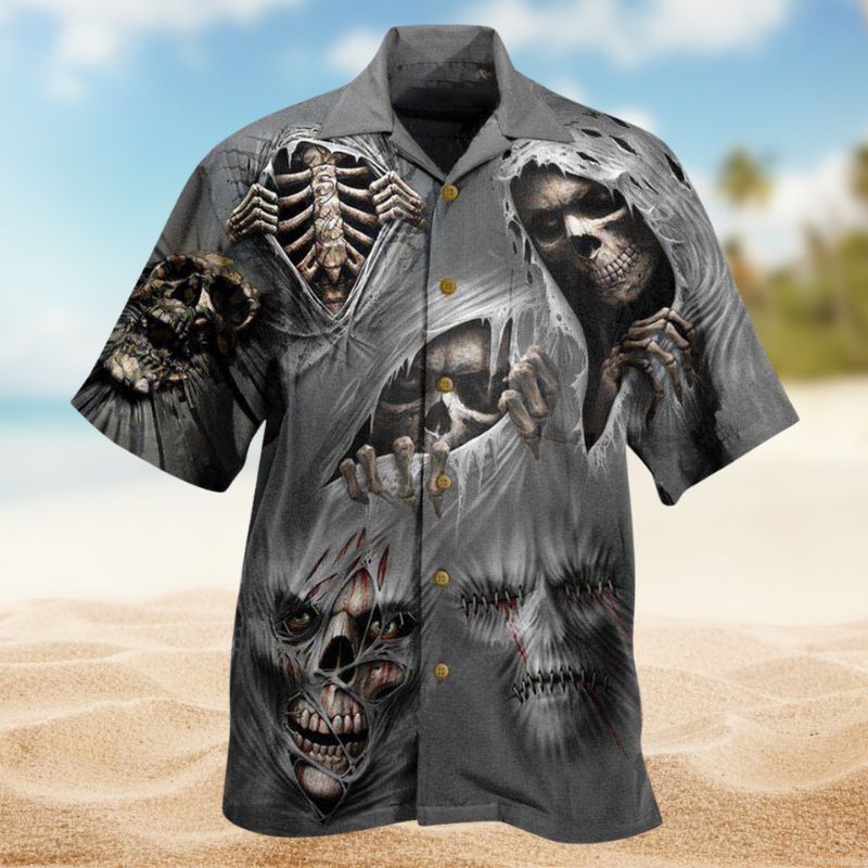 Skull What Scares You Excites Me Edition – Hawaiian Shirt