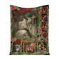 Skull You And Me Christmas 50 x 60 Inch Flannel Blanket For Cozy Bedroom And Sofa Decor
