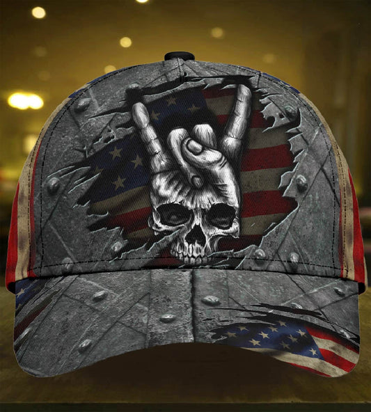 Skull Zero Care Given American – Classic Cap