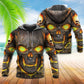 Skull And Fire Power Style - 3D Hoodie