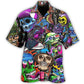 Skull Colorful Artistic Style Pattern – Hawaiian Shirt