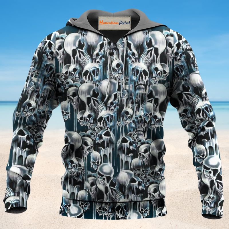 Skull Heat Quote Graphic Art – 3D Hoodie