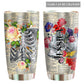 Skull And Floral In My Mind Personalized 20 Oz Tumbler