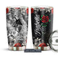 Skull Couple Love With Rose Personalized 20 Oz Tumbler