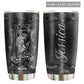 Skull Girl Love Black Personalized 20 Oz Tumbler For Coffee Travel And Daily Use