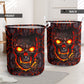 Skull Lava Red And Yellow - Laundry Basket - Owls Matrix LTD
