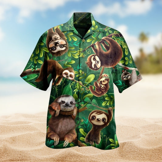 Sloth Lovely Cute Animals Limited Edition – Hawaiian Shirt