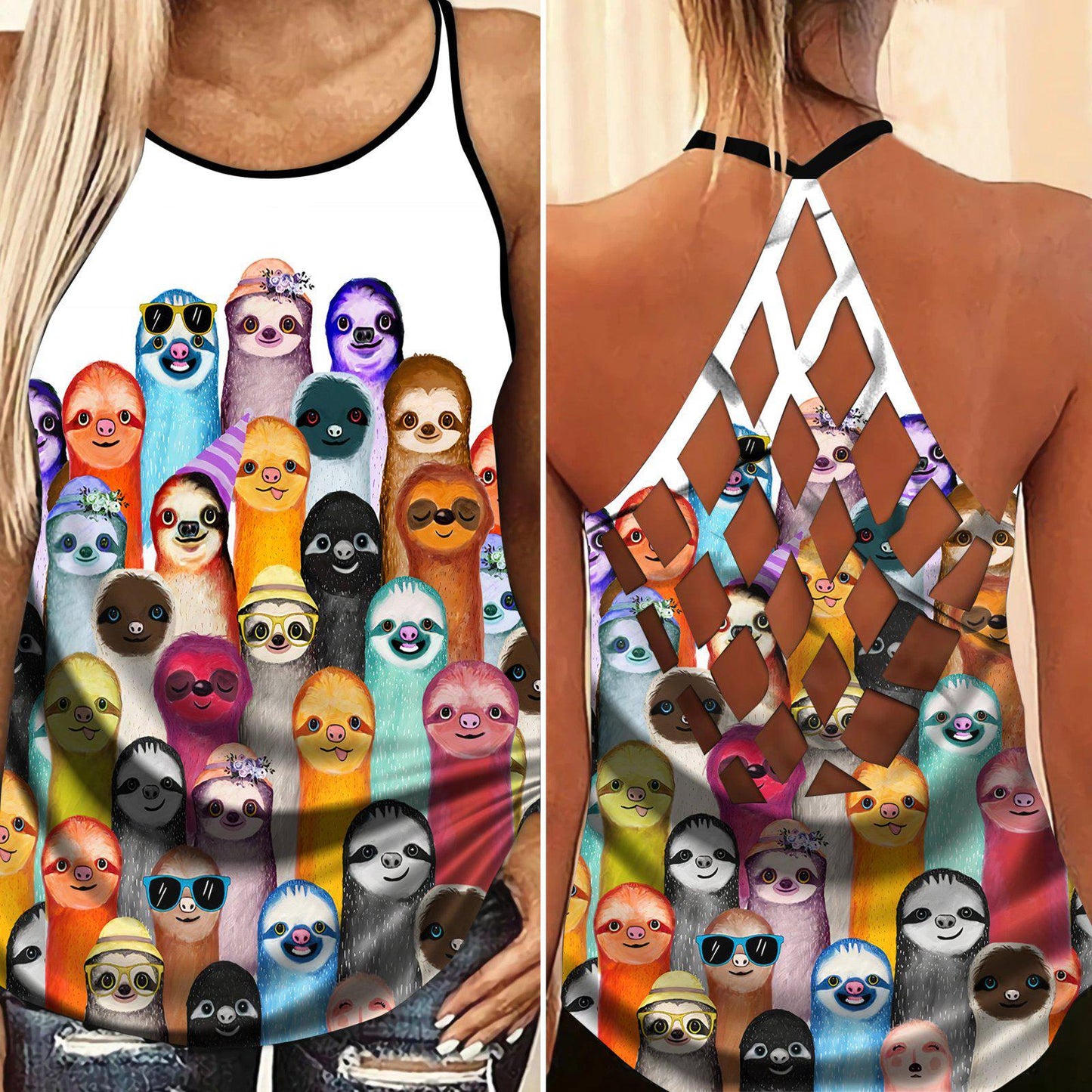 Sloth My Spirit Style Limited Edition 1 – Hollow Tank Top
