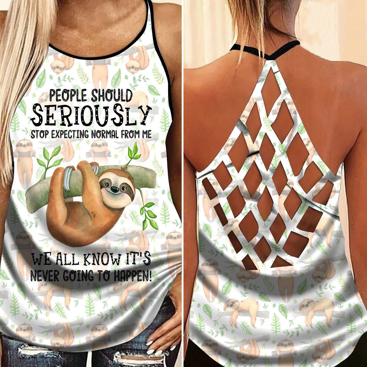 Sloth My Spirit Style Limited Edition 4 – Hollow Tank Top